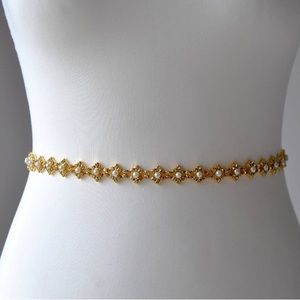 Pearl and gold wedding belt